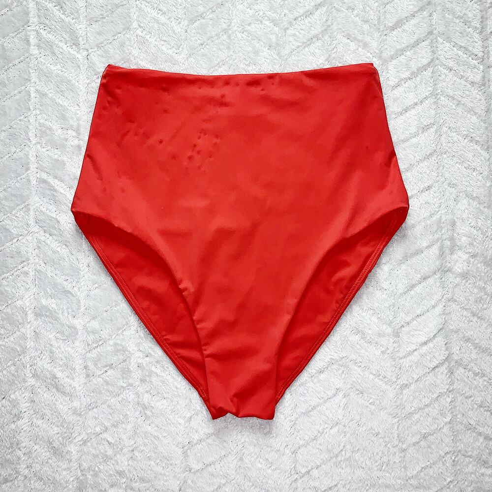 Lululemon Bikini Bottom Deep Sea High Waist Glossy Orange - 2
